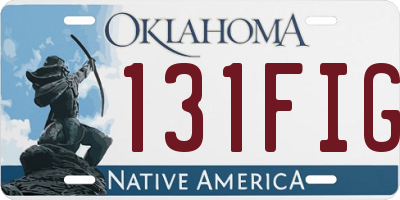 OK license plate 131FIG