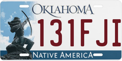 OK license plate 131FJI