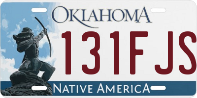 OK license plate 131FJS
