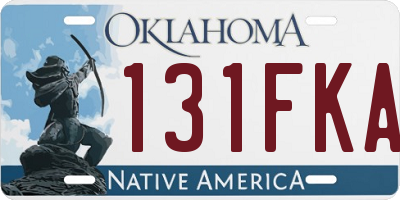 OK license plate 131FKA