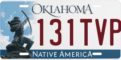 OK license plate 131TVP