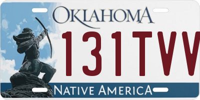OK license plate 131TVV