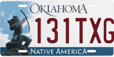 OK license plate 131TXG