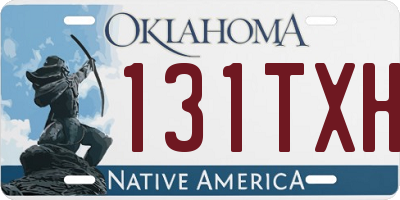 OK license plate 131TXH