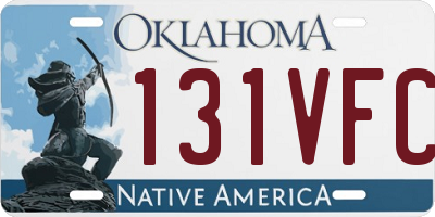 OK license plate 131VFC