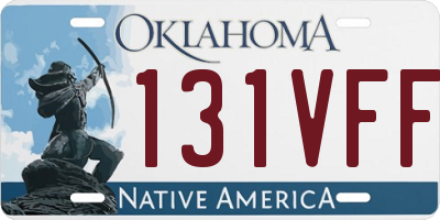 OK license plate 131VFF