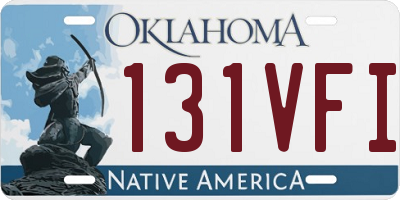 OK license plate 131VFI