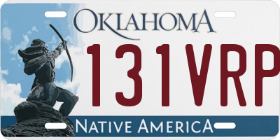 OK license plate 131VRP