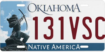 OK license plate 131VSC