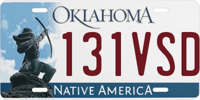 OK license plate 131VSD