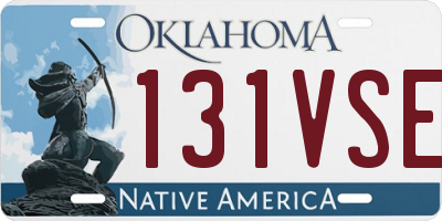 OK license plate 131VSE