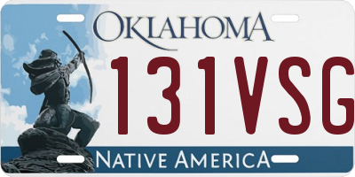 OK license plate 131VSG