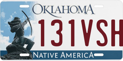 OK license plate 131VSH