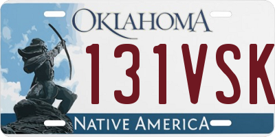 OK license plate 131VSK