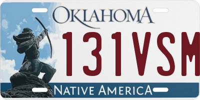 OK license plate 131VSM