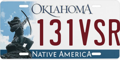 OK license plate 131VSR