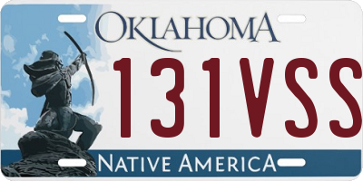 OK license plate 131VSS
