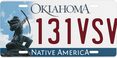 OK license plate 131VSV