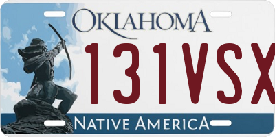 OK license plate 131VSX