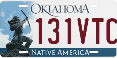 OK license plate 131VTC