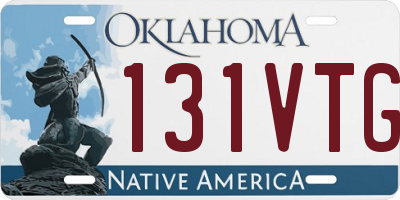 OK license plate 131VTG
