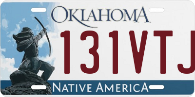 OK license plate 131VTJ