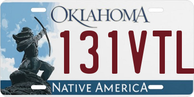 OK license plate 131VTL
