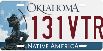 OK license plate 131VTR