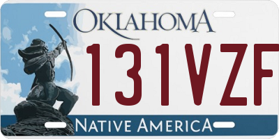 OK license plate 131VZF