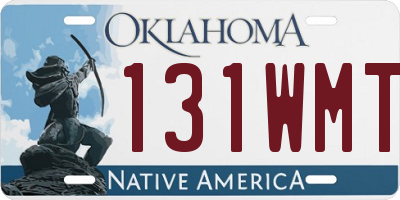 OK license plate 131WMT