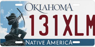 OK license plate 131XLM