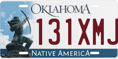 OK license plate 131XMJ