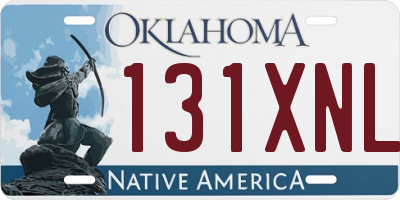 OK license plate 131XNL