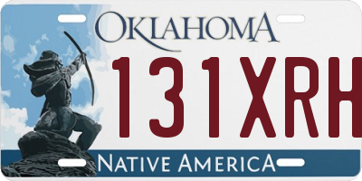 OK license plate 131XRH