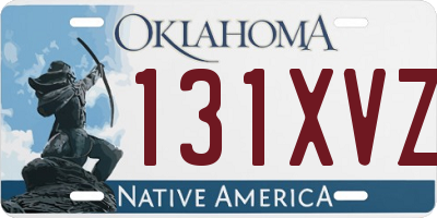 OK license plate 131XVZ