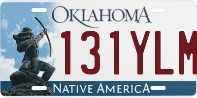 OK license plate 131YLM