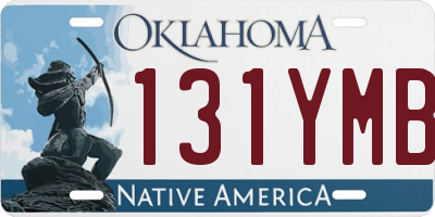 OK license plate 131YMB