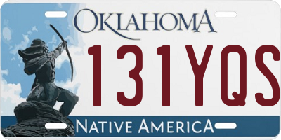 OK license plate 131YQS