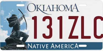OK license plate 131ZLC