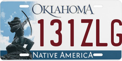 OK license plate 131ZLG