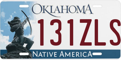 OK license plate 131ZLS