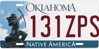 OK license plate 131ZPS