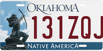 OK license plate 131ZQJ