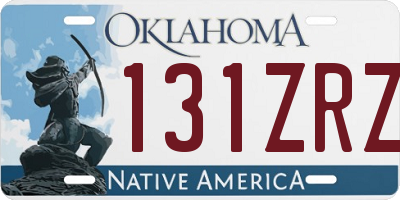OK license plate 131ZRZ