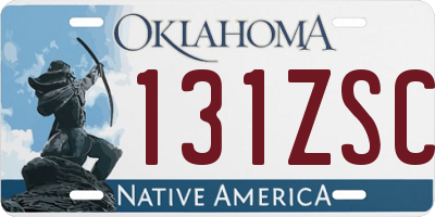 OK license plate 131ZSC