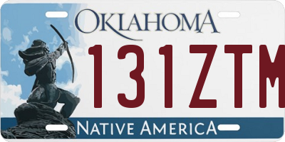 OK license plate 131ZTM