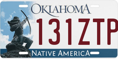 OK license plate 131ZTP