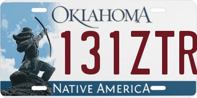 OK license plate 131ZTR