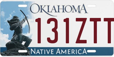 OK license plate 131ZTT