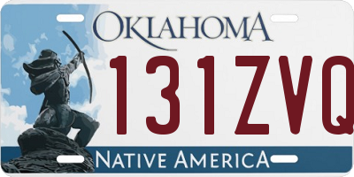OK license plate 131ZVQ